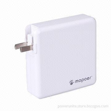 Li-polymer battery dual USB port power banks with UL plug for iPhone